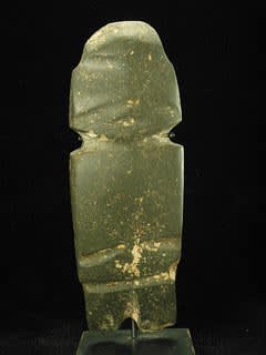 Mezcala Stone Standing Figure, 300 BCE - 300 CE