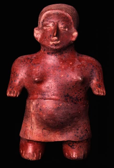 Colima Sculpture of a Standing Woman, 300 BCE - 300 CE