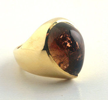 Amber Tourmaline Ring