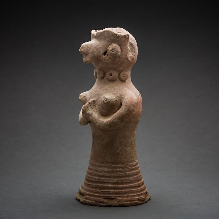 Indus Valley Terracotta Figurine of a Standing Fertility Goddess, 3000 BCE - 2000 BCE