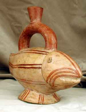 Moche Stirrup Vessel in the Form of a Fish, 1 CE - 500 CE