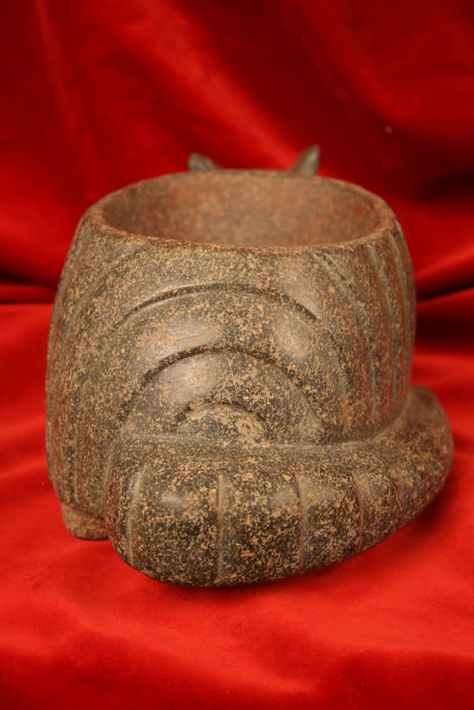 Aztec Stone Mortar in the Form of an Armadillo, 1300 CE - 1600 CE