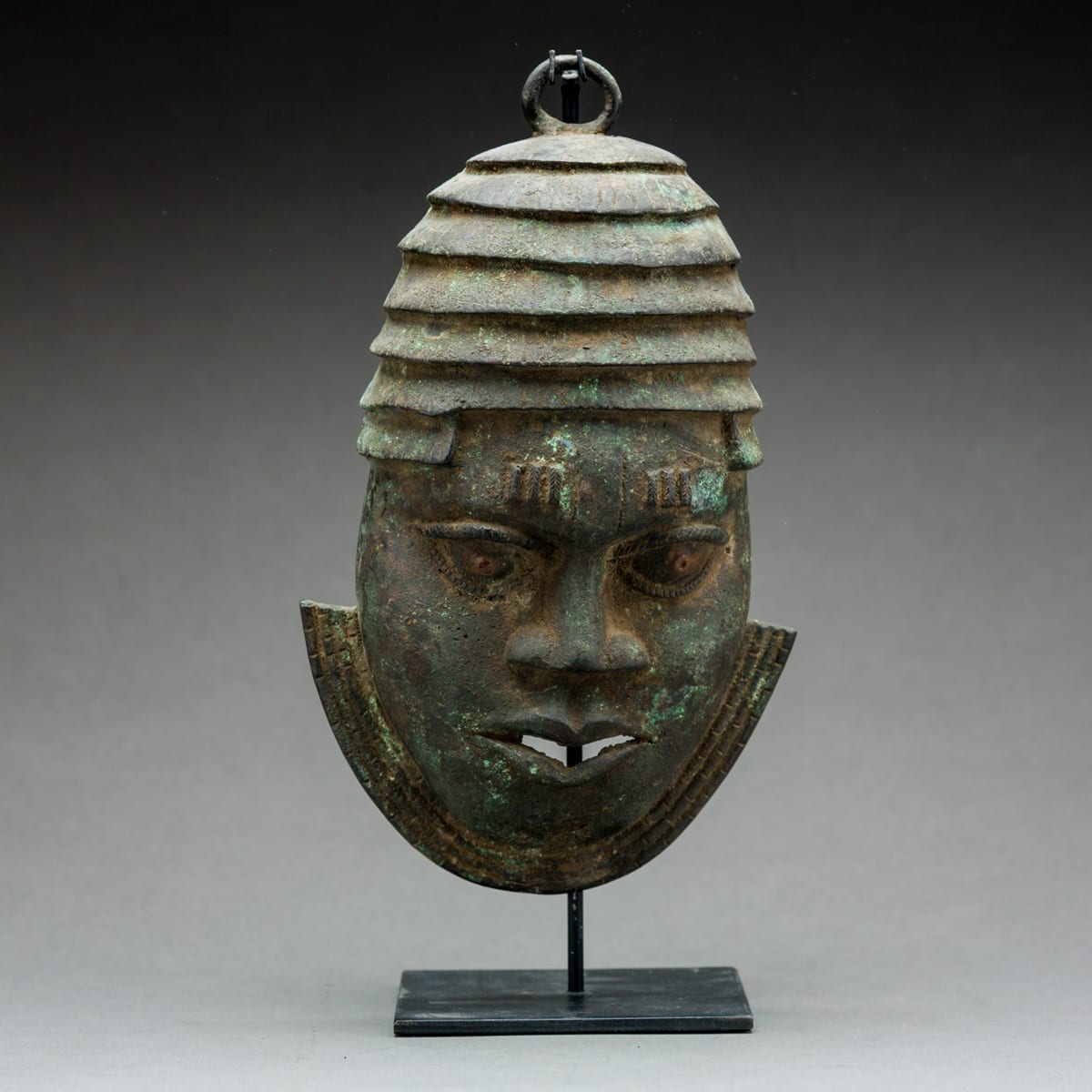 Benin Bronze Mask of an Oba, 18th Century CE - 19th Century CE