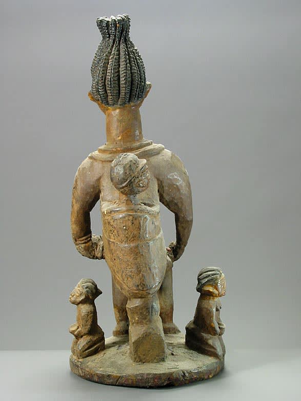 African Art / Yoruba / Yoruba Polychrome Shrine Figural Group, 19th Century CE - 20th Century CE