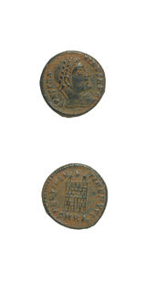 Bronze Coin of Emperor Constantine I the Great, 307 CE - 337 CE