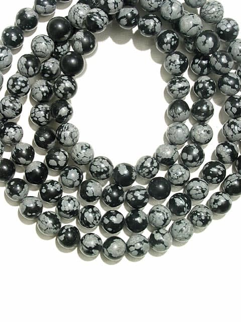Obsidian Bead Necklace