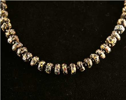 Islamic Glass Bead and Onyx Bead Necklace, 800 CE - 1200 CE