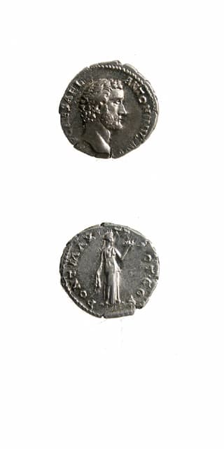Silver Denarius of Emperor Antoninus Pius, 138 CE - 161 CE