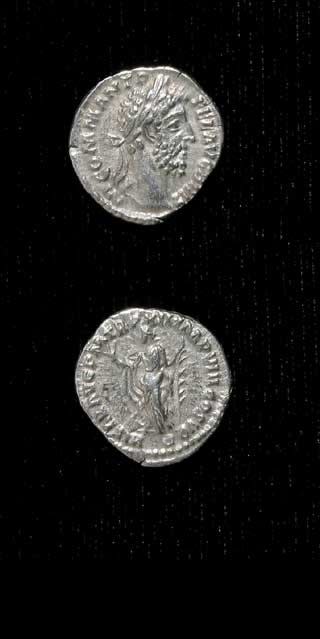 Silver Denarius of Emperor Commodus, 180 CE - 192 CE