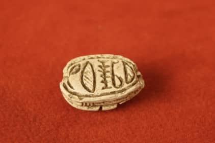 New Kingdom Steatite Scarab Seal, 1600 BCE - 1100 BCE
