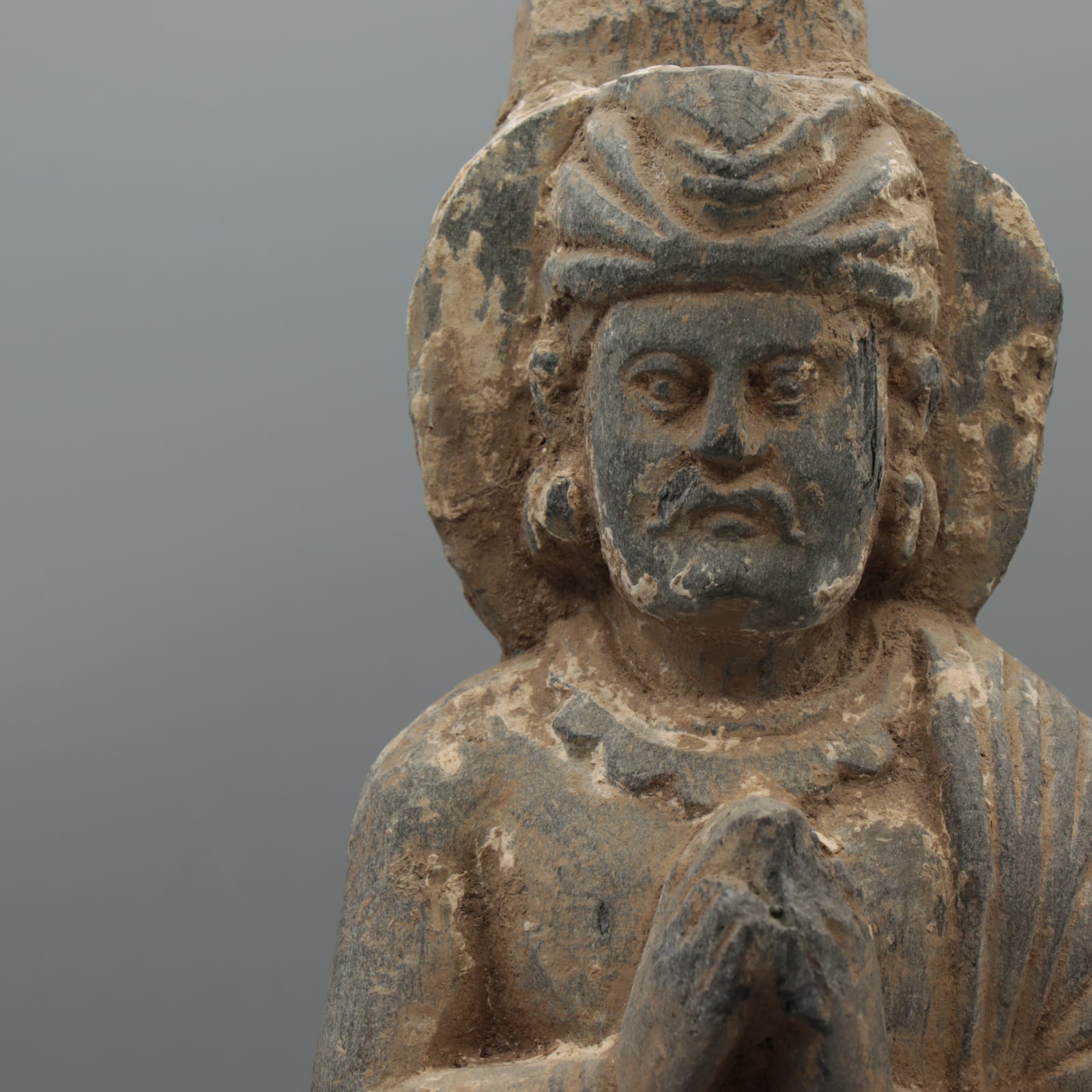 Gandharan Schist Sculpture of a Bodhisattva, 100 CE - 400 CE