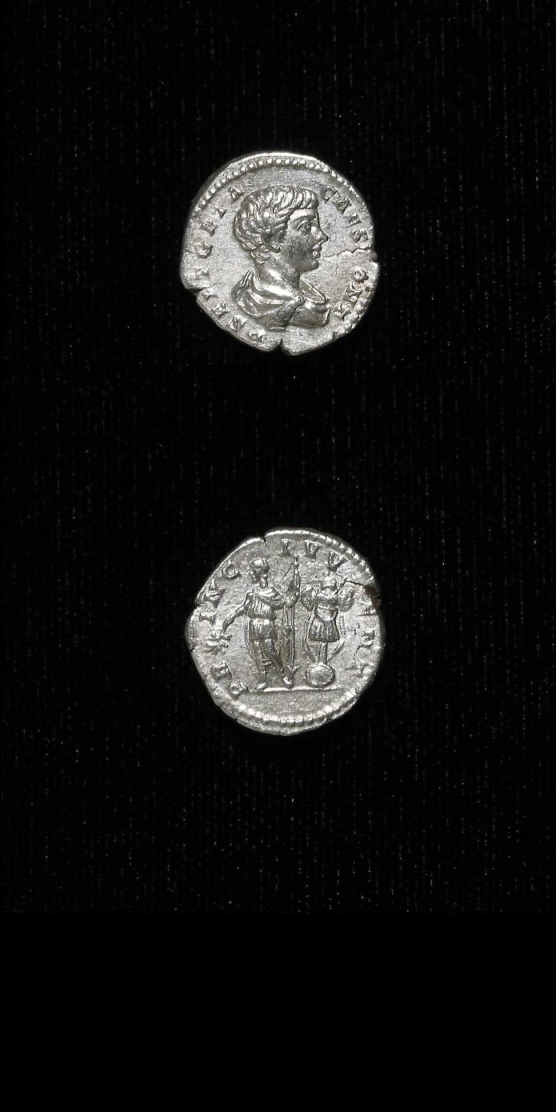 Silver Denarius of Geta Struck While Caesar, 199 CE - 202 CE