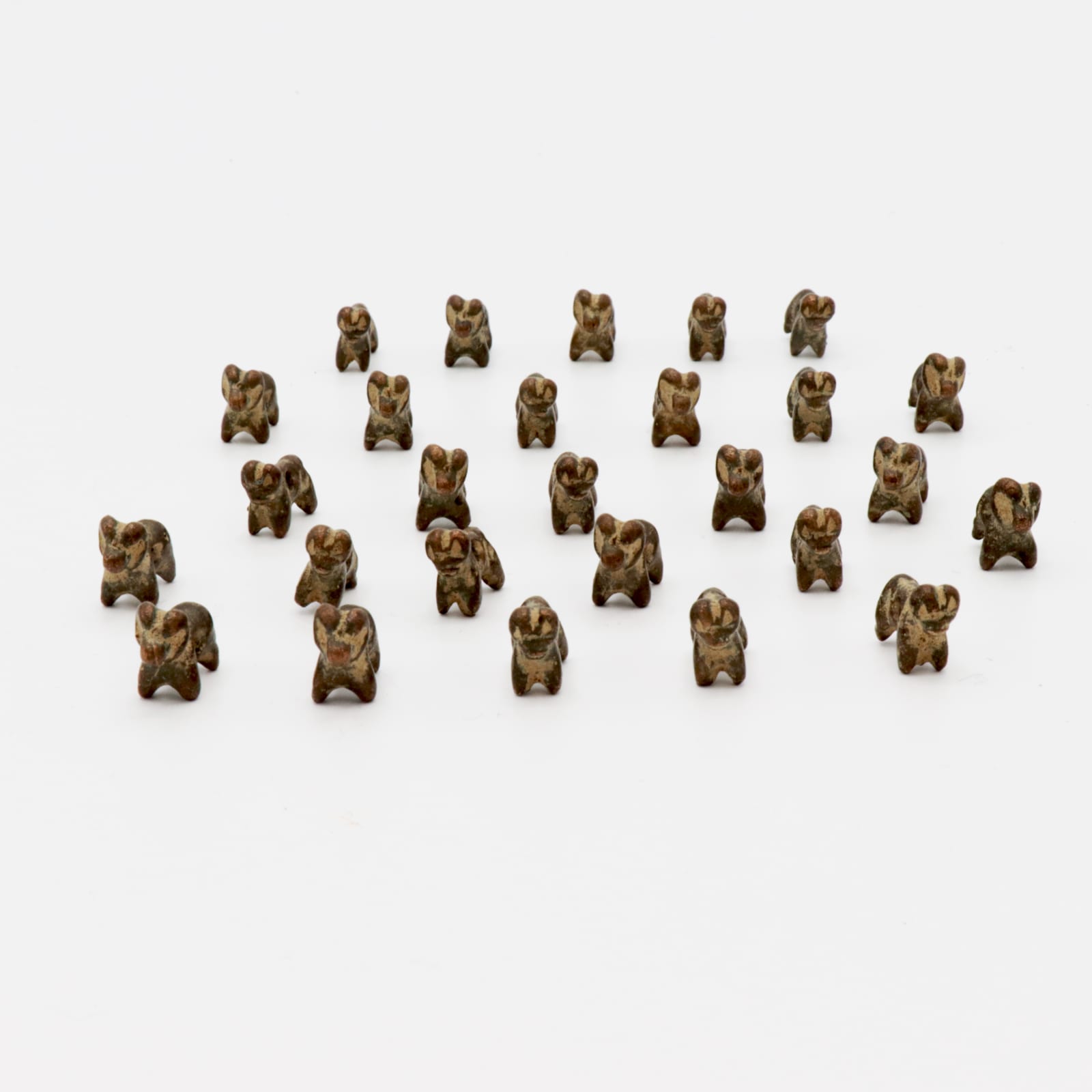 Set of Twenty-Seven Bactrian Beads, in the form of Rams, 3200 BC - 2800 BC