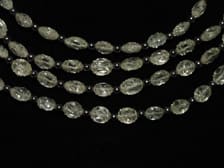 Hematite Bead and Blue Topaz Bead Necklace