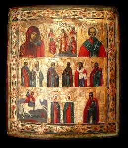 Septpartite Icon, 18th Century CE - 19th Century CE