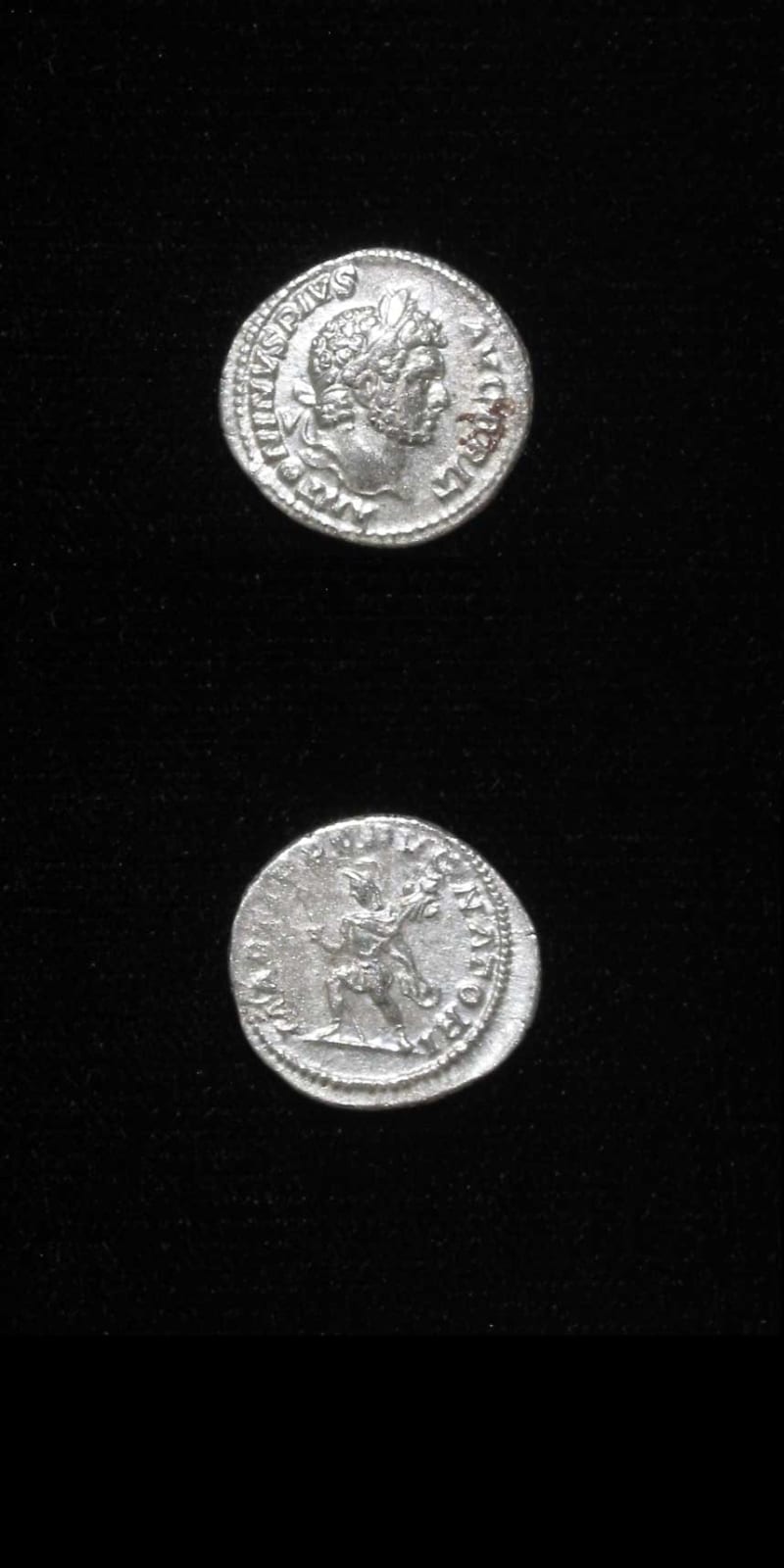 Silver Denarius of Emperor Caracalla, 210 CE - 213 CE