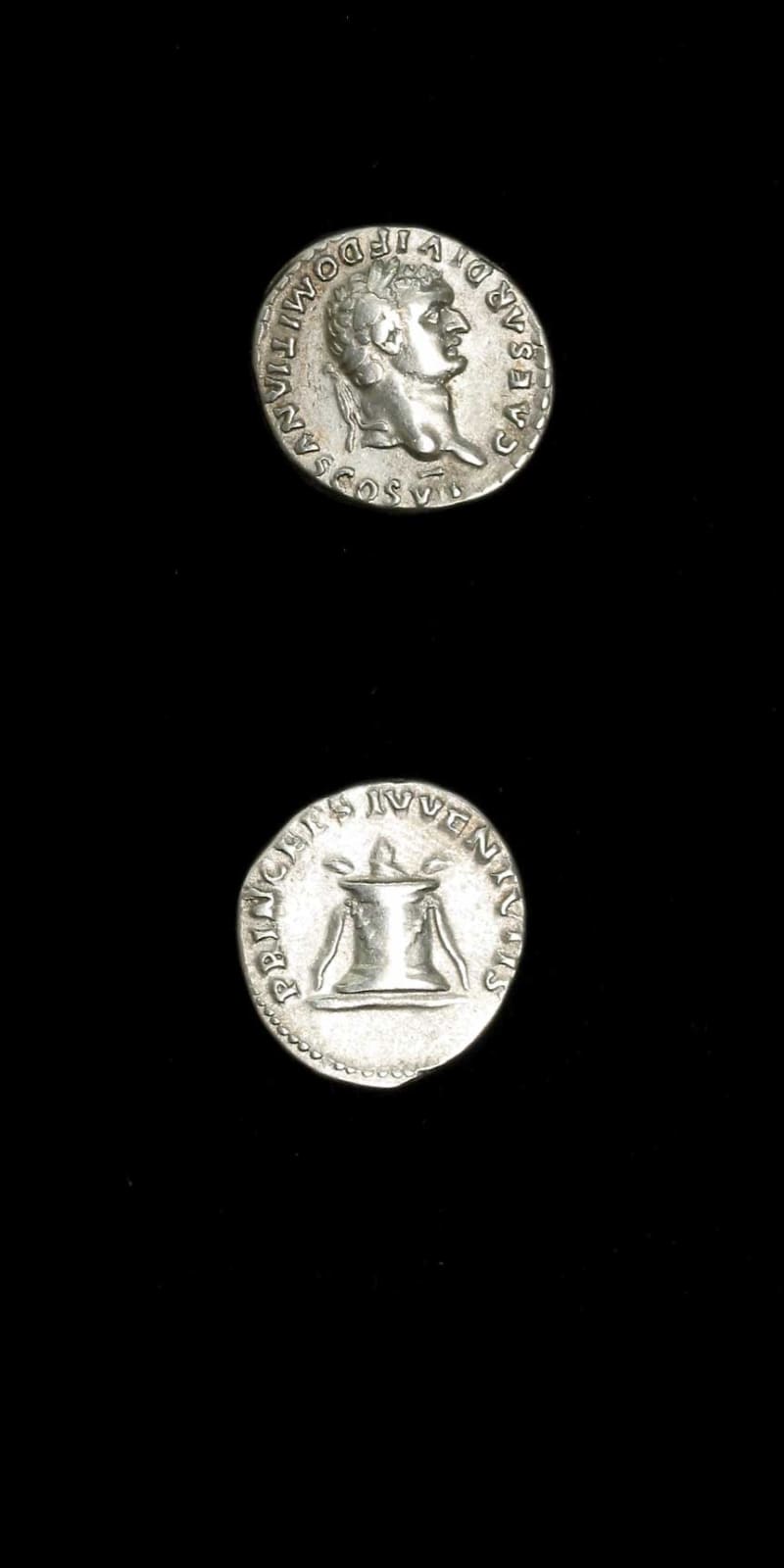 Silver Denarius of Emperor Domitian, 81 CE - 96 CE
