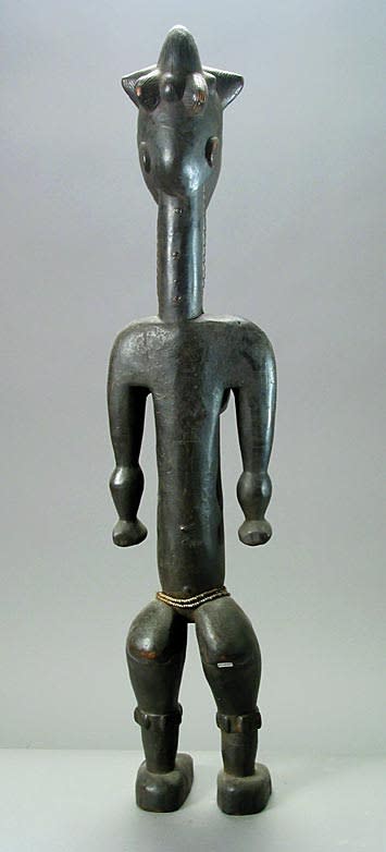 Kulango Wood Sculpture of a Standing Woman, 20th Century CE