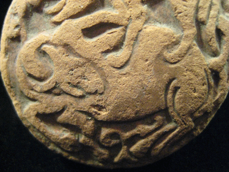 Ceramic Moulded Stamp, 1100 CE - 1300 CE