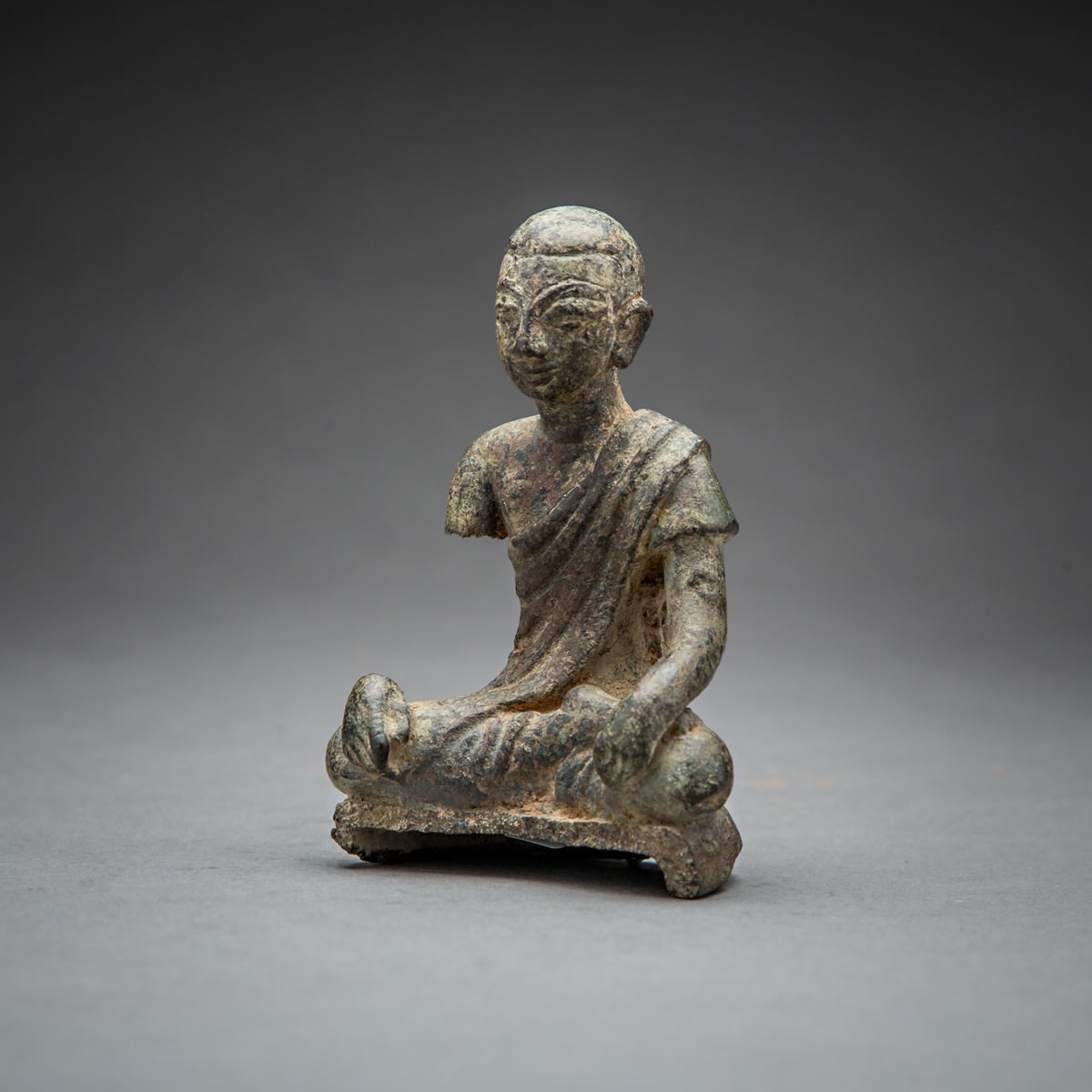 Bronze Seated Buddhist Disciple, 1600 CE - 1700 CE