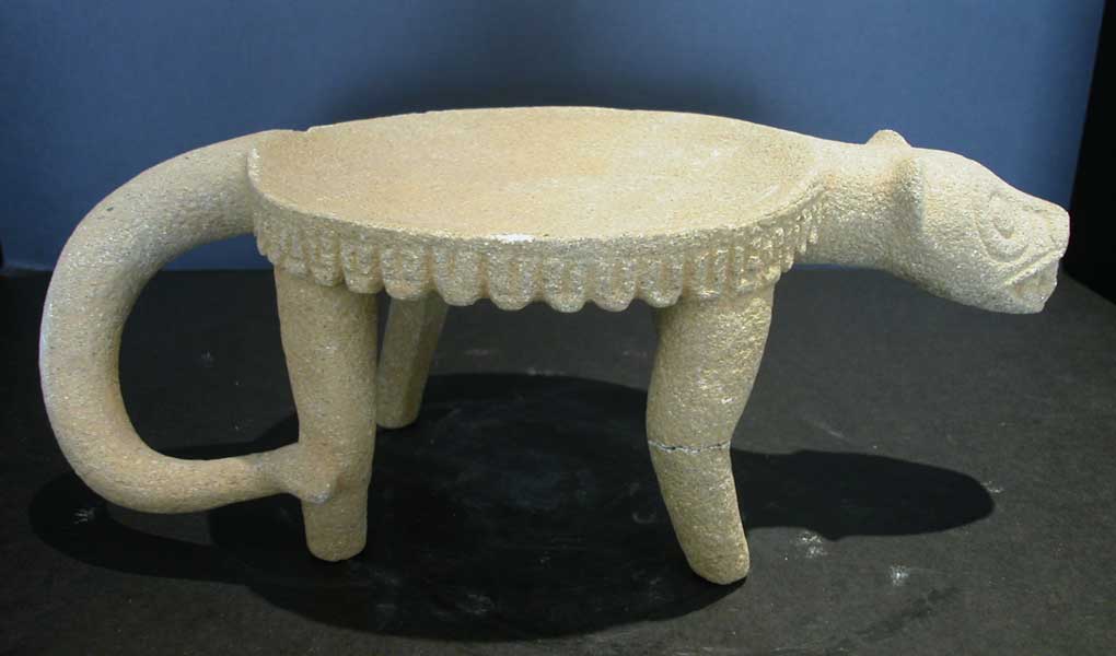 Atlantic Watershed Basalt Metate in the Form of a Jaguar, 1 CE - 500 CE