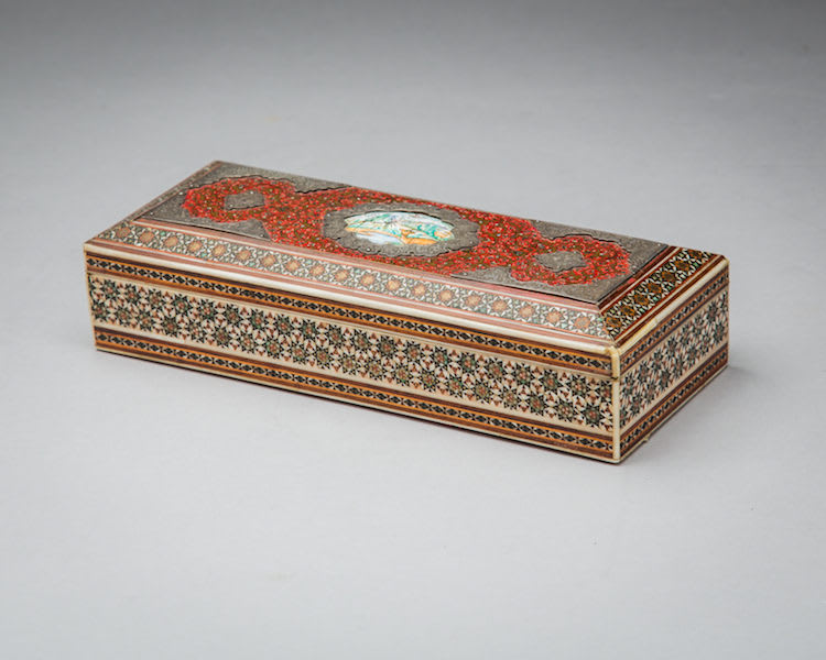 Handmade Khatam kari Persian rectangular box