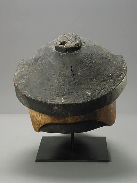 Kuba Painted Wooden Pwoom Itok Mask, 20th Century CE