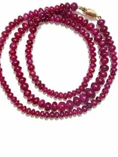 Ruby Bead Necklace