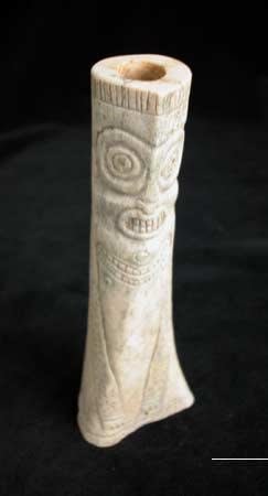 Carved Bone Handle, 500 BCE - 300 CE