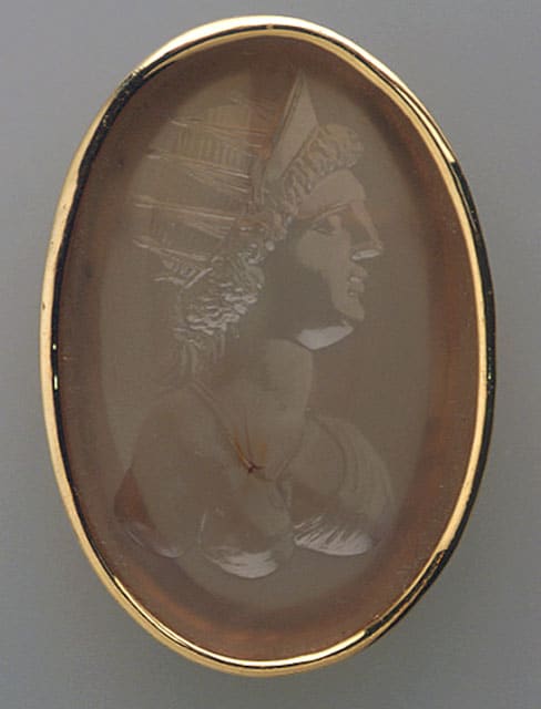 Classical Revival Intaglio depicting a Bust of a Roman Empress, 1700 CE - 1900 CE