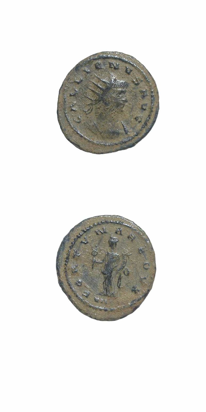 Bronze Antoninianus of Emperor Gallienus, 253 CE - 268 CE