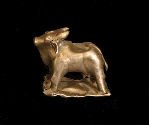 Gupta Silver Cow, 320 CE - 600 CE