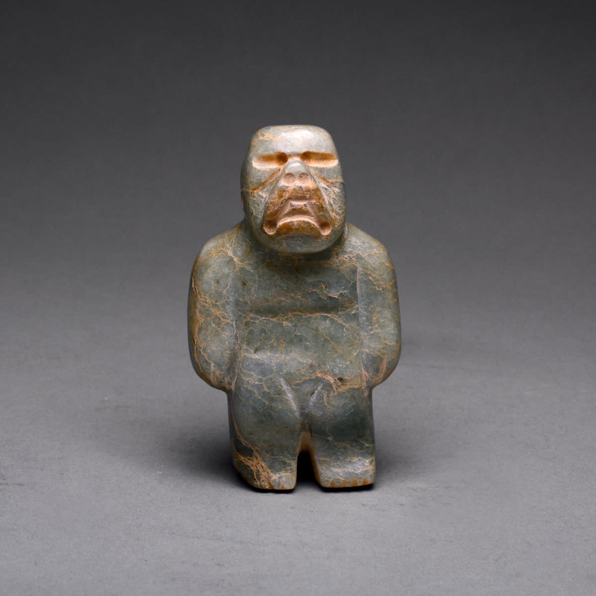 Olmec Jade Standing Figure, 1200 BCE - 600 BCE