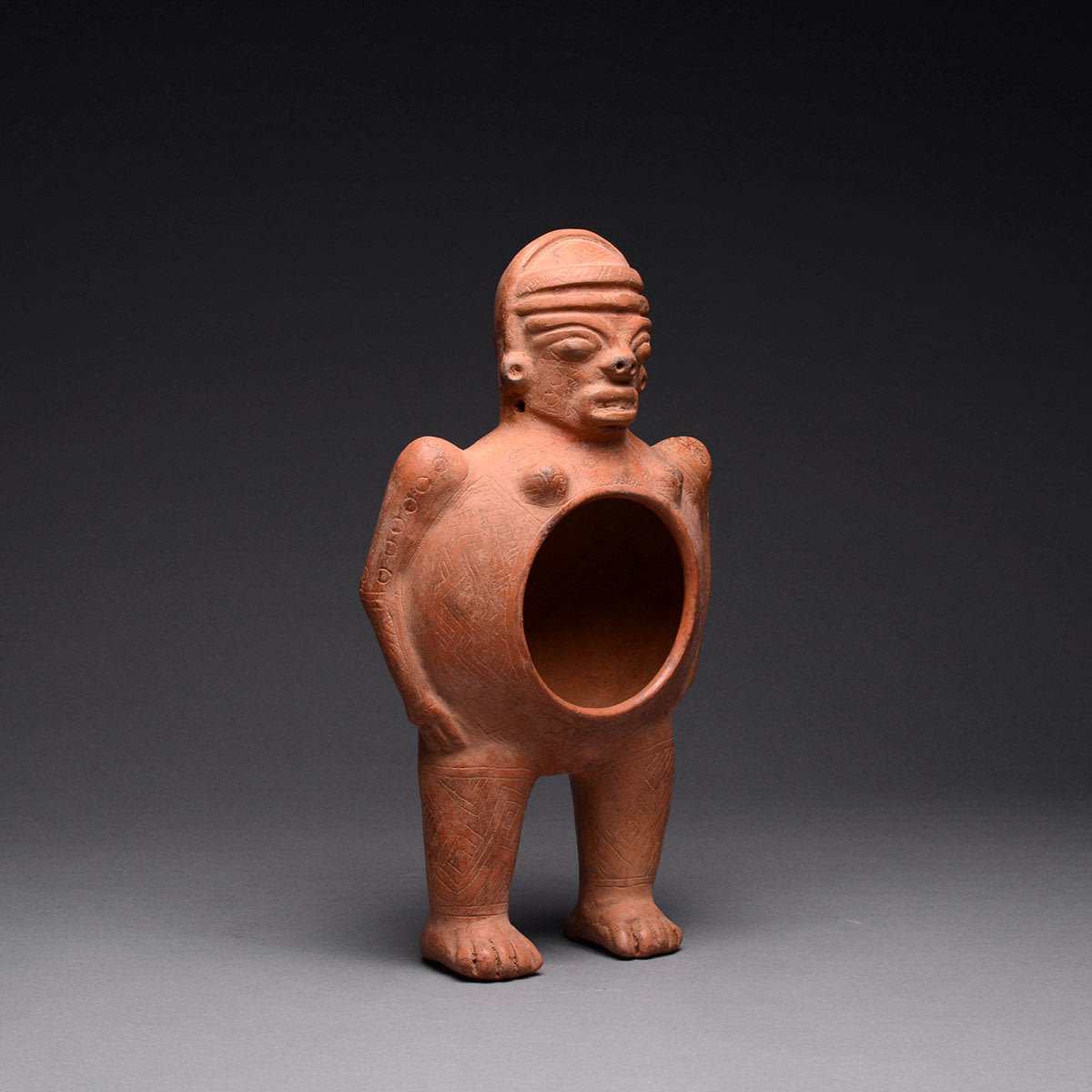 Standing Effigy Vessel, 300 BCE - 300 CE