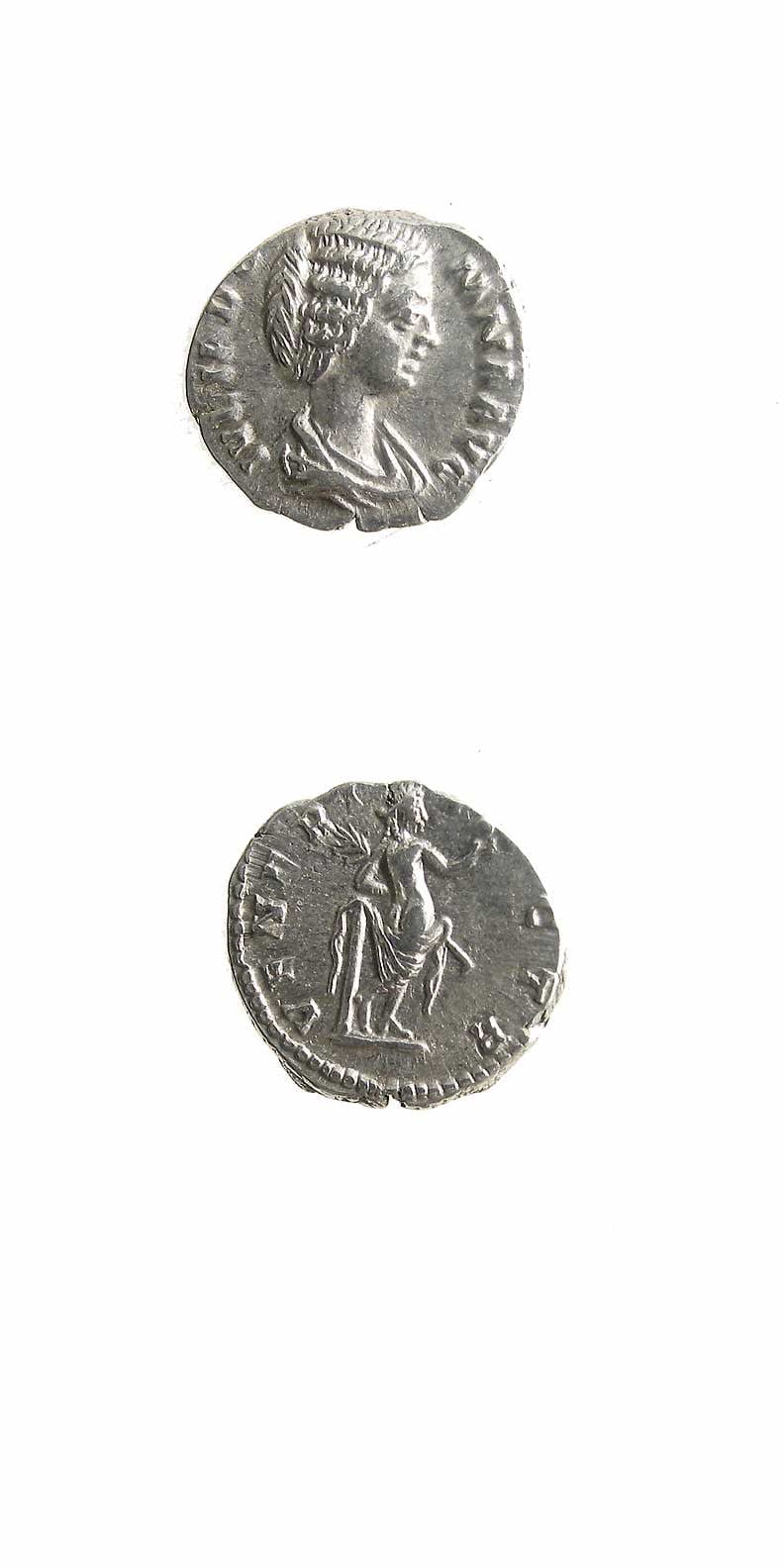 Silver Denarius of Empress Julia Domna
