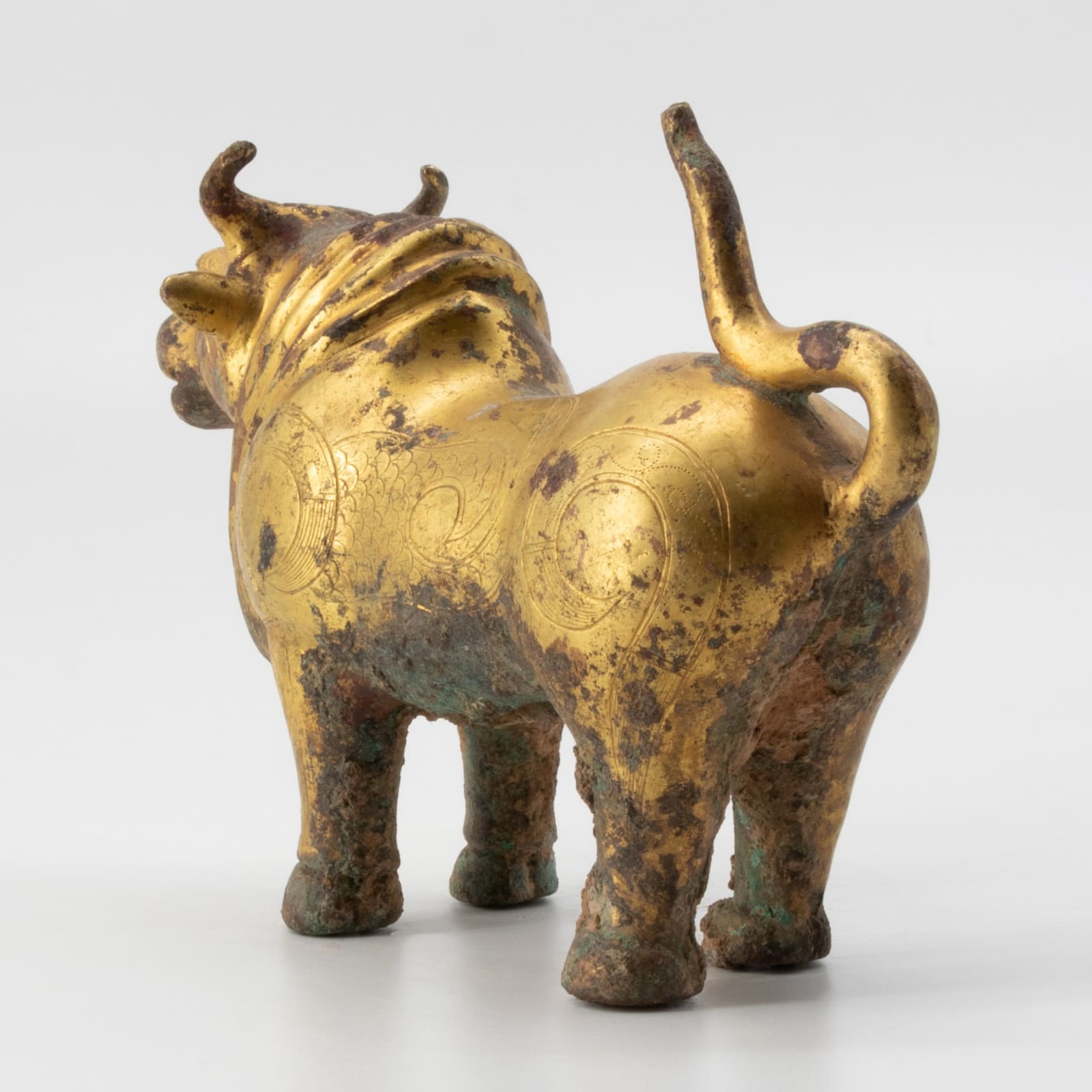 Han Dynasty figure of an Ox, 206 BCE - 220 CE