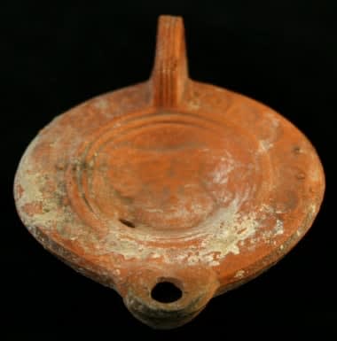 Roman Period Oil Lamp Depicting the Head of Medusa, 100 CE - 300 CE