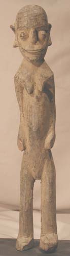 Lobi Wooden Bateba Sculpture of a Woman, 20th Century CE