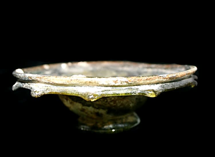 Late Roman Glass Bowl, 300 CE - 400 CE