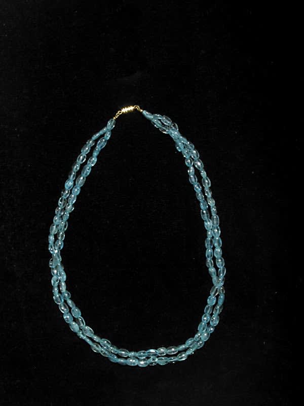 Aquamarine Beaded Necklace