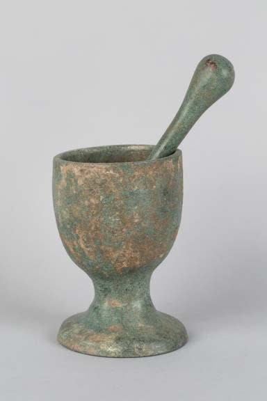 Bronze pestle and mortar