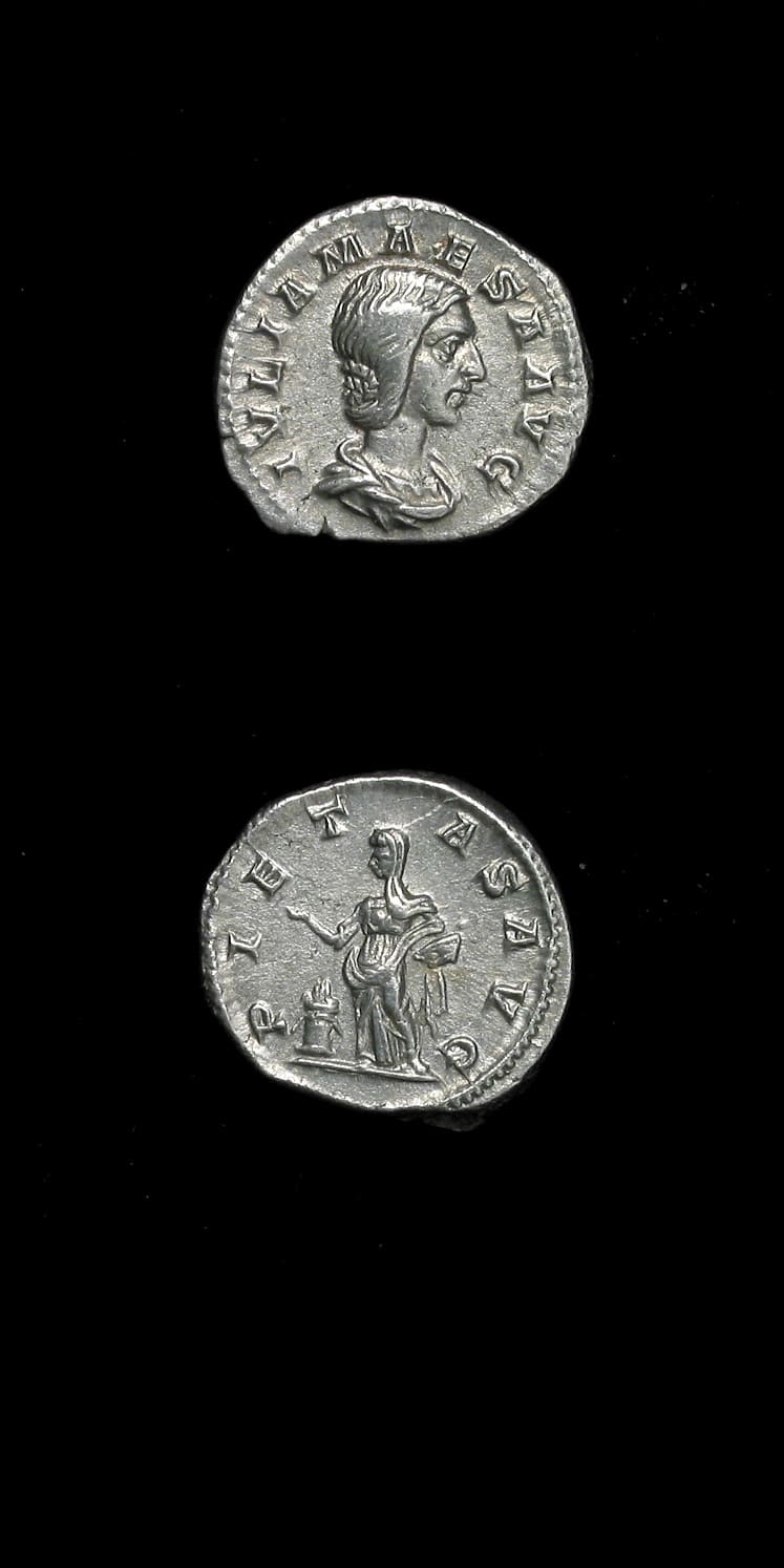 Silver Denarius of Julia Maesa, 218 CE - 225 CE