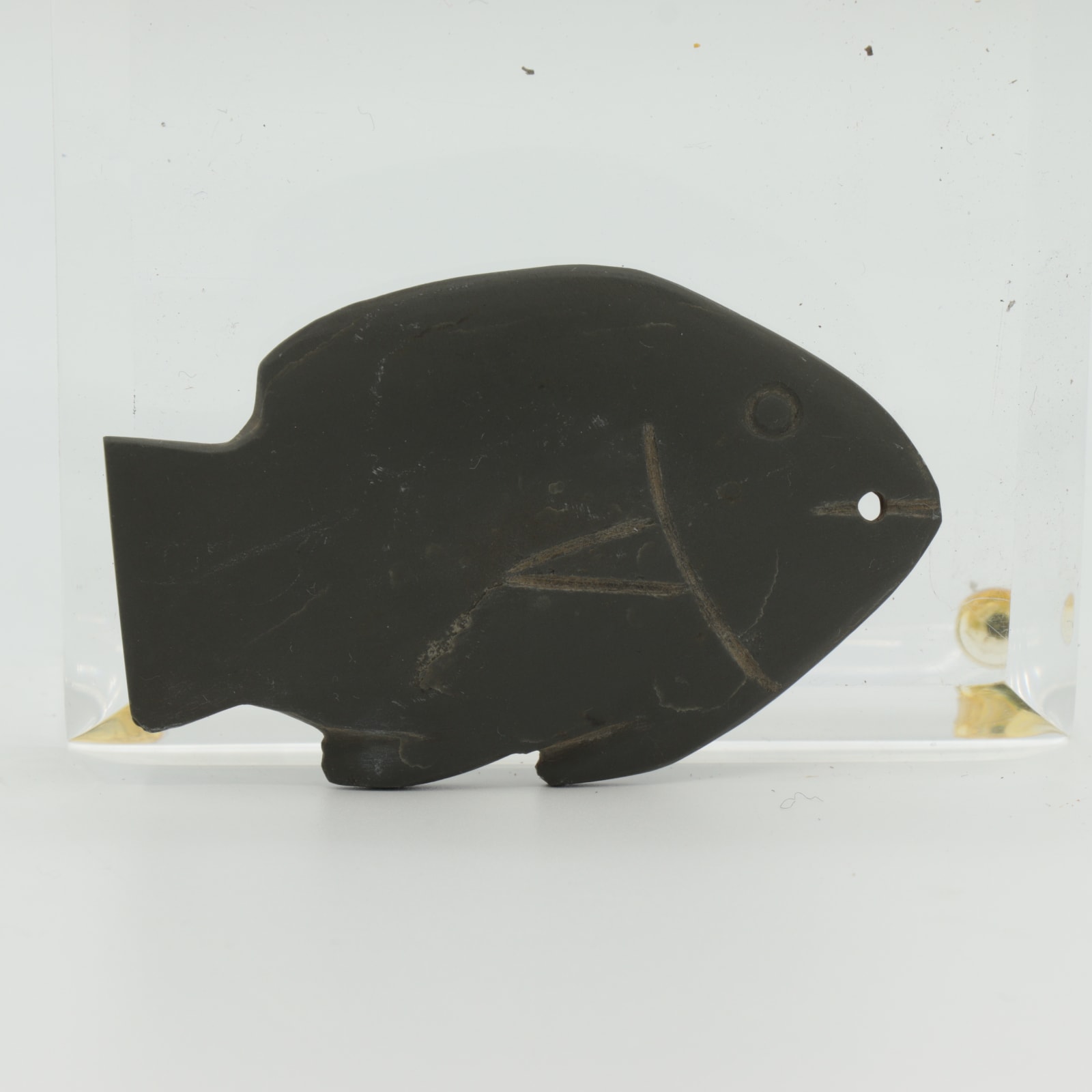 Predynastic Green Schist Palette in the form of a Fish, c. 3600 to 3100 BC