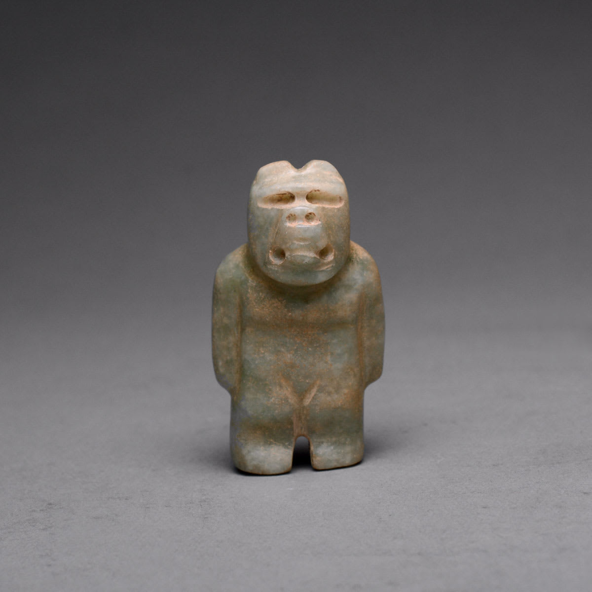 Olmec Jade Standing Figure, 1200 BCE - 600 BCE