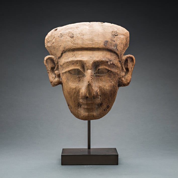 Egyptian Wooden Mask, 600 BCE - 300 BCE