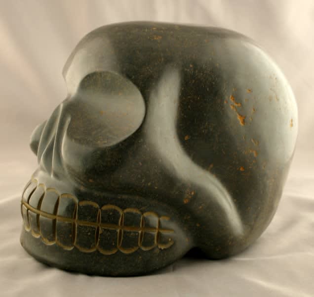 Aztec Black Stone Skull, 1300 CE - 1600 CE