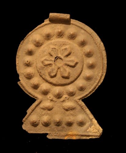 Bactrian Silver Amulet, 400 BCE - 100 BCE