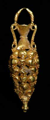 Parthian Gold Earring, 1st Century CE - 2nd Century CE