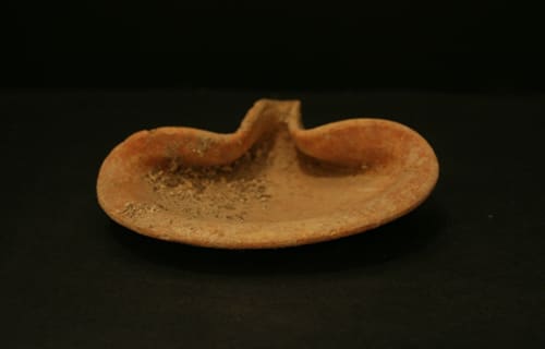 Late Bronze AgeTerracotta Oil Lamp, 1500 BCE - 1250 BCE