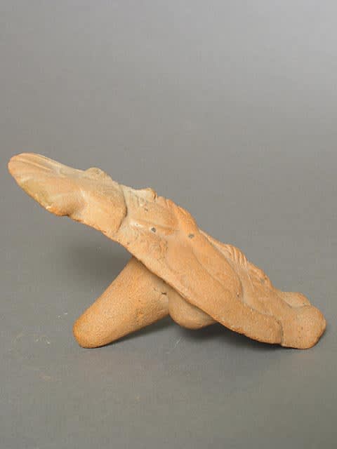 Moche Molded Whistle Depicting a Standing Noble, 500 CE - 700 CE